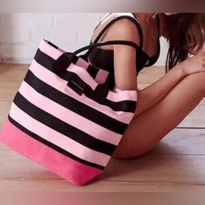 EUC Victorias Secret Pink Striped Tote